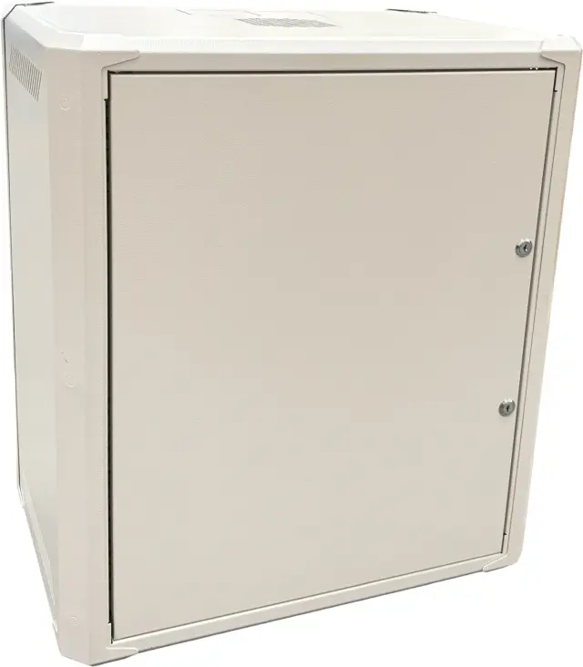Conexpro networking cabinet 19" 12U/400mm, FLAT PACK, metal door