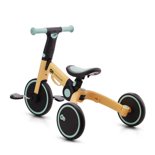 Kinderkraft 4Trike Τρίκυκλο και Ποδήλατο Ισορροπίας 3 σε 1 Honey 12+ Μηνών 2