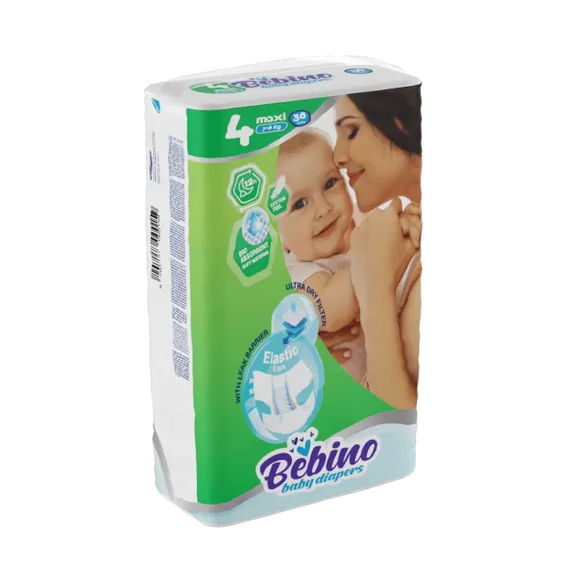 Bebino Πάνες με Αυτοκόλλητο Maxi No. 4 για 7-18kg 38τμχ