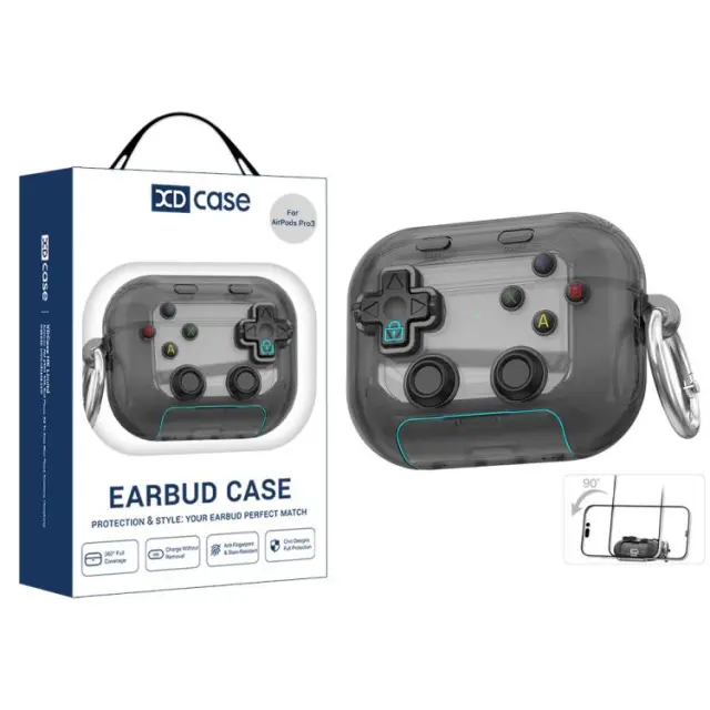 Retro Console Θήκη για Airpods Pro 3-Transparent Black OEM