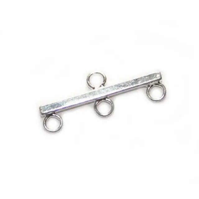 Γέφυρα για Σκουλαρίκι - Silver Plated - 25mm - 4τεμ