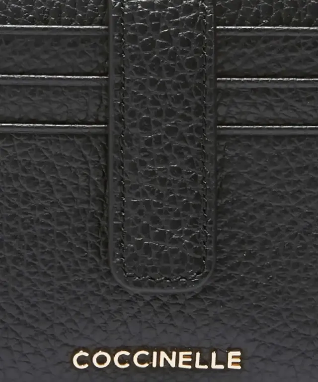 Coccinelle - Γυναικείο Πορτοφόλι Metallic Soft E2MW511F701-001 Μαύρο 3