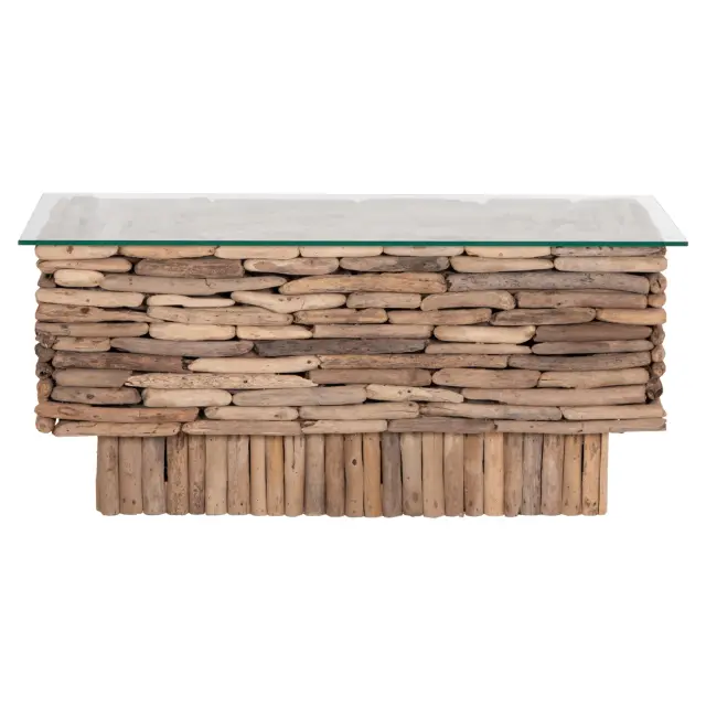 ΤΡΑΠΕΖΙ ΣΑΛΟΝΙΟΥ ΟΡΘΟΓΩΝΙΟ FB918366 DRIFTWOOD--ΓΥΑΛΙ 105x45x47Υεκ. 3