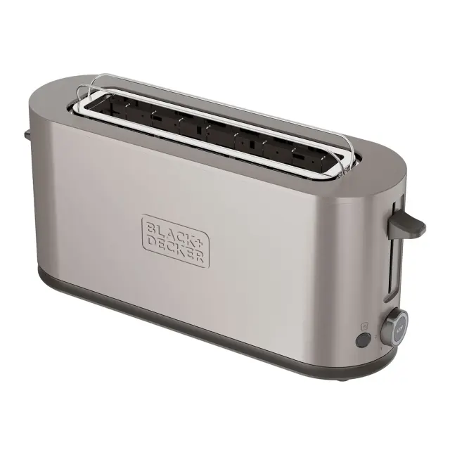 Black + Decker Toaster Φρυγανιέρα με Ράγα για Ζέσταμα 1000W BXTO1002E 3