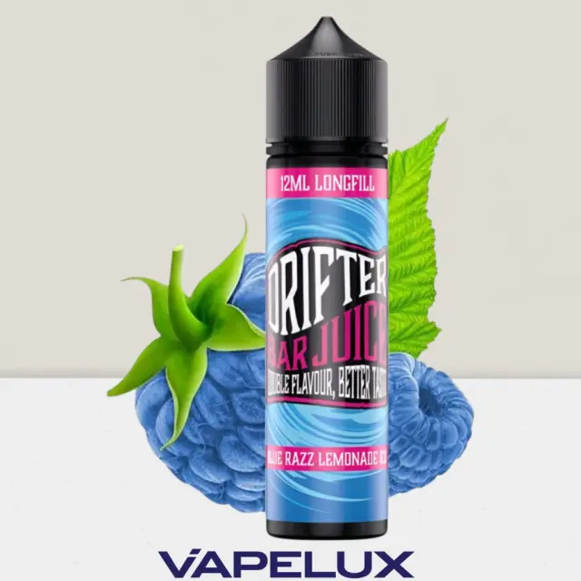 Drifter Bar Juice Flavor Shots Blue Razz Lemonade Ice 12ml to 60ml