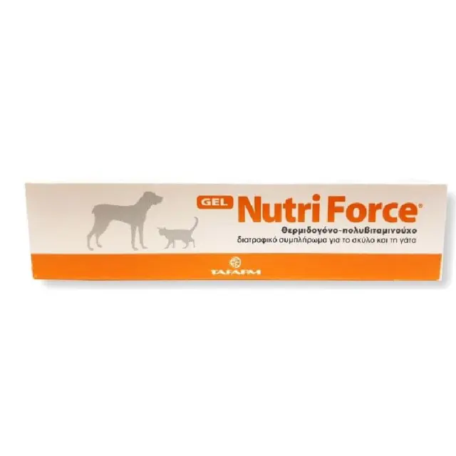 Tafarm NutriForce Gel Συμπλήρωμα Διατροφής για Τόνωση και Ενίσχυση Ενέργειας Σκύλου & Γάτας 120gr