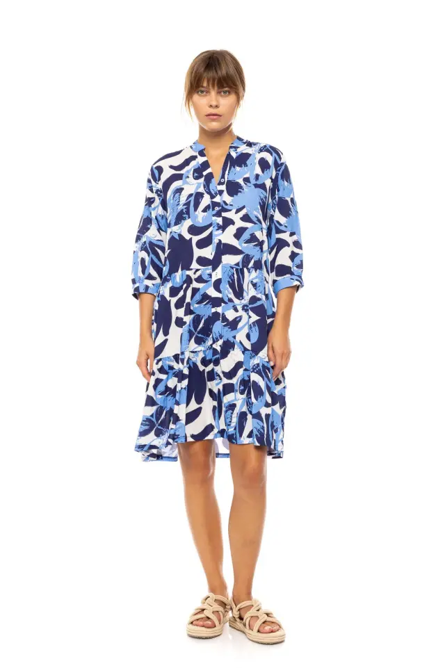 Beachwear Abstact Floral B573 Type Pink Label