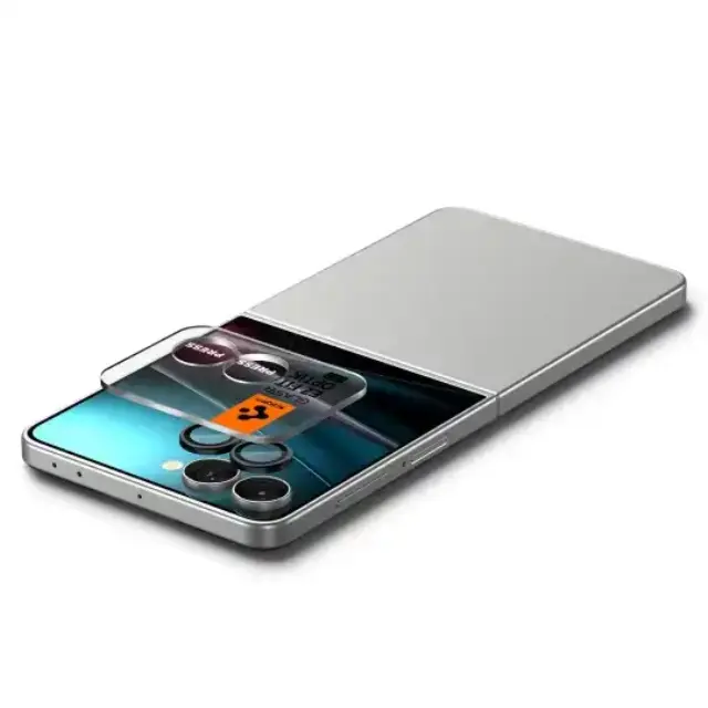 Spigen Optik Pro Hd Glas.tr ”ez Fit” Camera Protector 2-pack Galaxy Z Flip 7 / 8 Black 2
