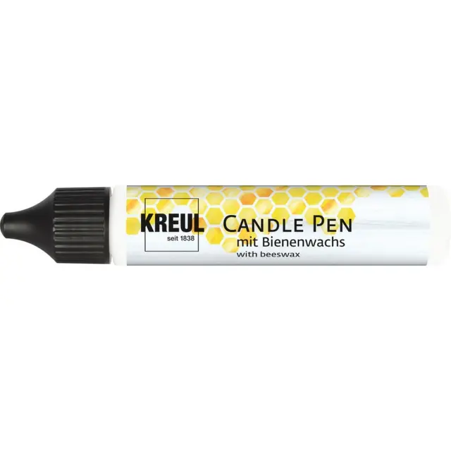 Χρώμα-Στυλό για Διακόσμηση Κεριών KREUL Candle Pen 29ml, Λευκό