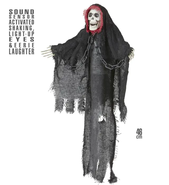 Αποκριάτικο Διακοσμητικό Grim Reaper 46εκ (Widmann) (W-01390) 2