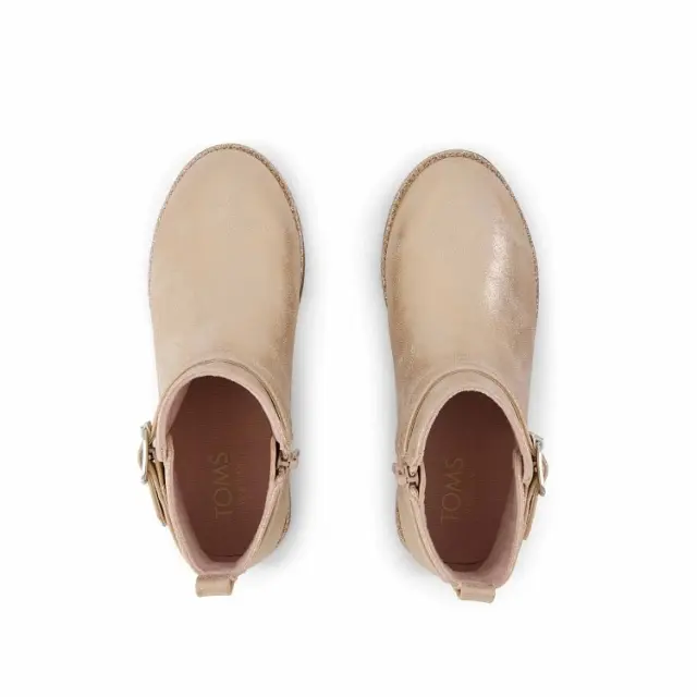Παιδικά Μποτάκια για Κορίτσια Toms Seashell Metallic Mia Boots ΜΠΕΖ 3