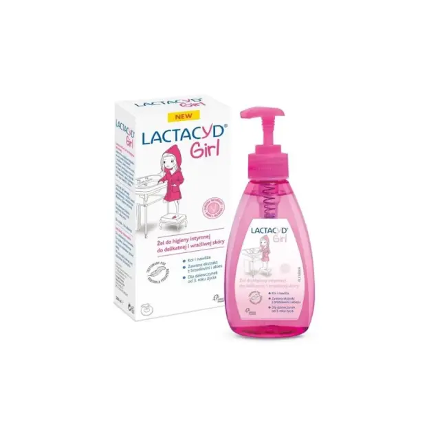 Lactacyd | Girl Ultra Mild Intimate Cleansing Gel | Ήπιο Gel Καθαρισμού Ευαίσθητης Περιοχής για κορίτσια από 3 ετών | 200ml