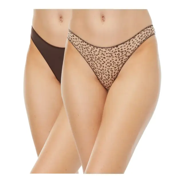 Minerva Γυναικείο Slip Rio Modal Fimelle - Διπλό Πακέτο, Χρώμα Brown - Anml Brown - S
