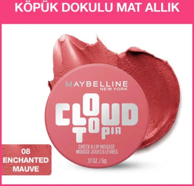 Cloudtopia Lip & Cheek Tint 08 Enchantd Mauve