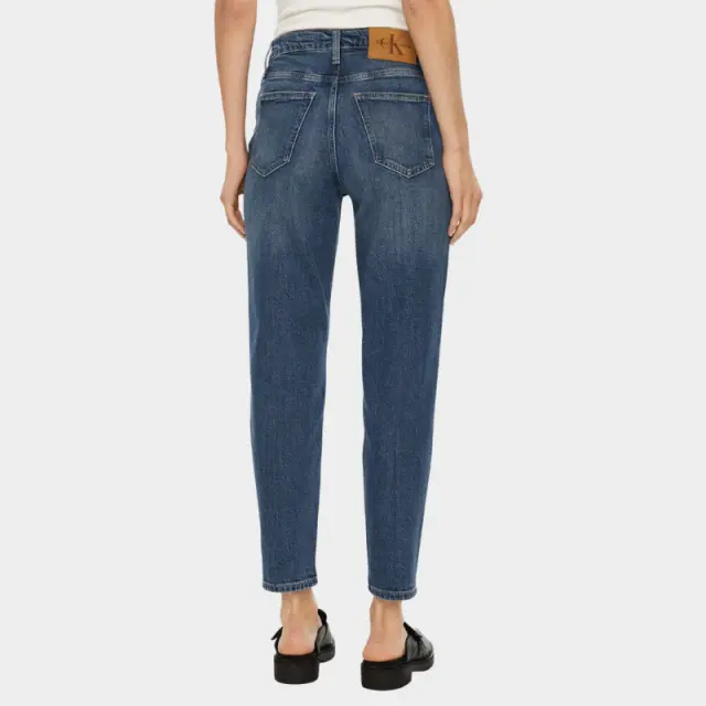 Calvin Klein - Γυναικείο Παντελόνι Jean Ck Mom Fit J20J224514-1BJ Μπλε Σκούρο - W27 L28 3
