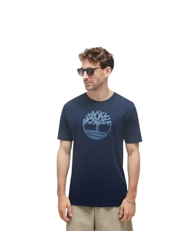 Timberland - Ανδρική Μπλούζα Kennebec River Tree T-shirt TB0A2C2R-Z02 Μπλε - S