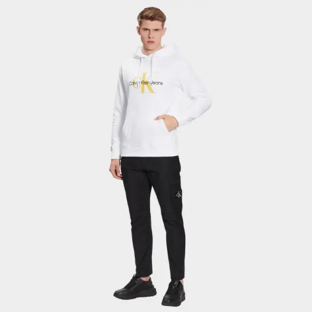 Calvin Klein - Ανδρικό Seasonal Monogram Φούτερ J30J320805-YAF Λευκό - 2XL 3
