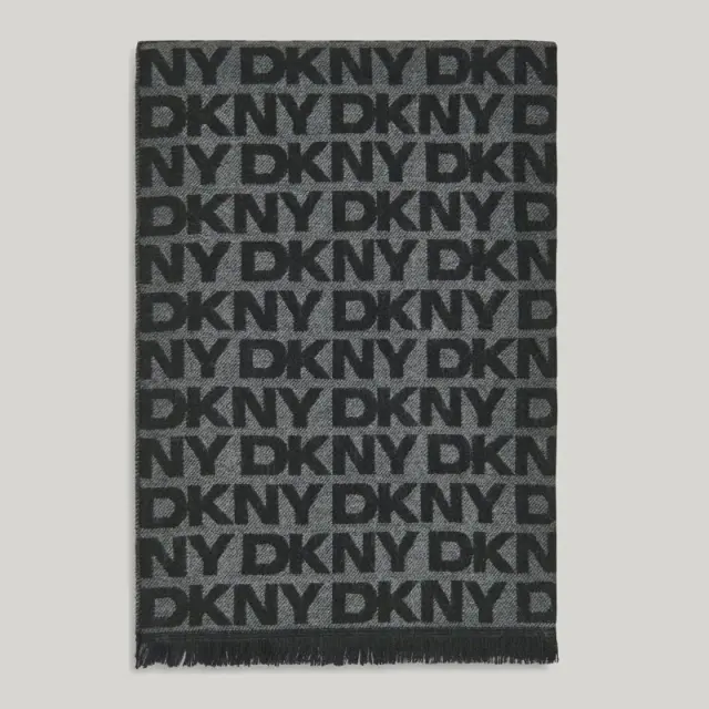 Γυναικείο Κασκόλ Διπλής Όψης με Λογότυπο DKNY D6WS1921-0071 Μαύρο - ONESIZE 2