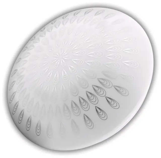 Avide LED Μοντέρνα Πλαφονιέρα Οροφής Umbriel (Raindrop) 18W 330*100mm 15.001.0201 2
