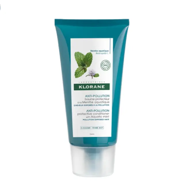 Klorane Anti-Pollution Protective Conditioner With Aquatic Mint Προστατευτική Μαλακτική Κρέμα Μαλλιών με Μέντα, 150ml