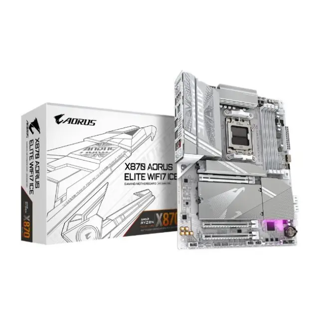 Gigabyte Motherboard X870 Aorus Elite Wi-Fi 7 ICE AM5 (X870 AORUS ELITE WF7 ICE)