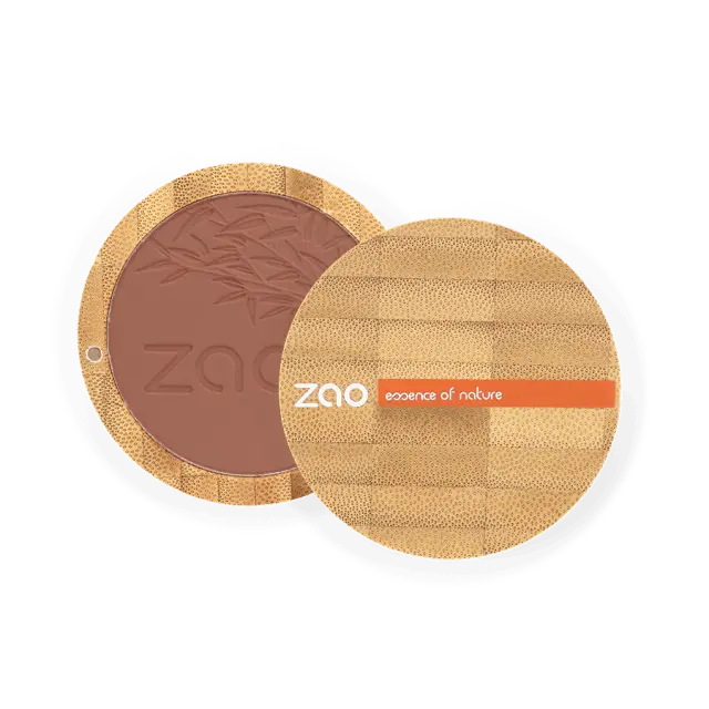 Zao Organic Compact Blush – Βιολογικό compact ρουζ με φυσικό, φωτεινό αποτέλεσμα - Zao 321 Brown Orange