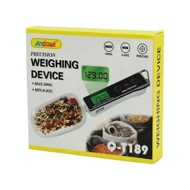Andowl Q-T189 Ψηφιακή Ζυγαριά Κουζίνας 0.1gr/0.5kg 2