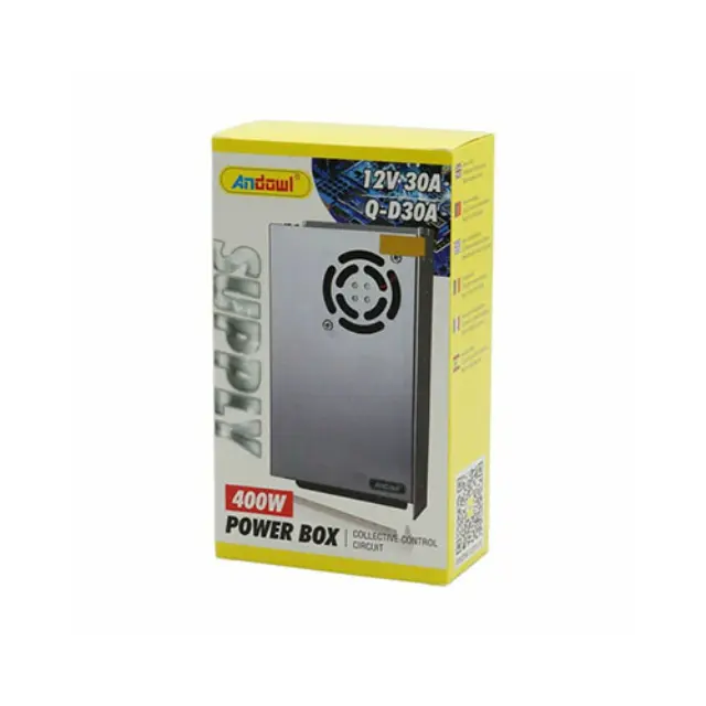 Τροφοδοτικό LED Ισχύος 400W με Τάση Εξόδου 12V Q-D30A Andowl 2