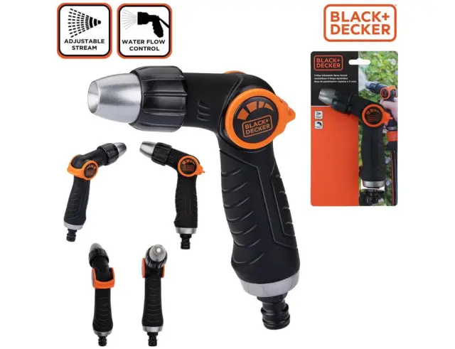 Πιστόλι Νερού Black+Decker με 3 διαφορετικές ρυθμίσεις 8424821000000000 2