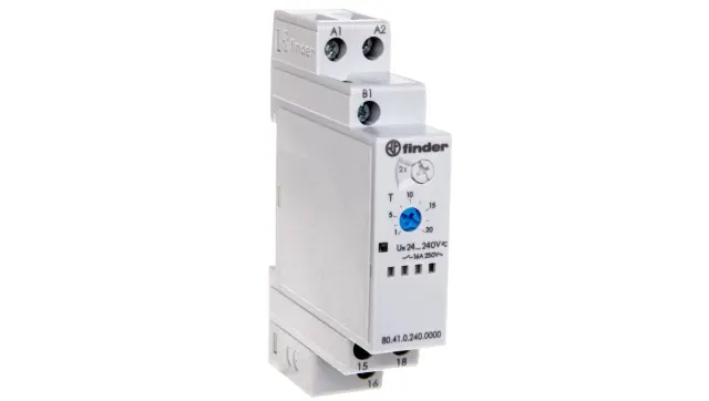 Mod.Timer Off-delay+control signal(BE)/17,5mm.1CO 16A/24...240VUC (80.41.0.240.0000)