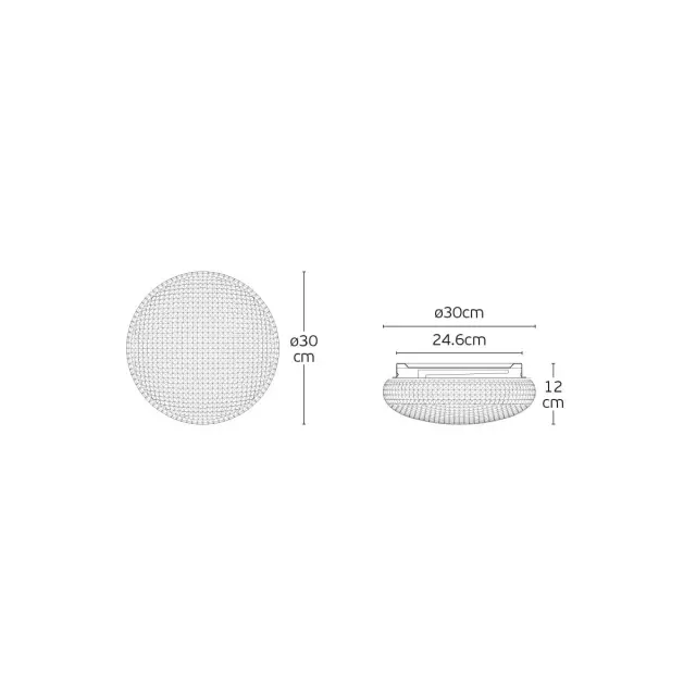 Roto 04578/CE/GD/W Φωτιστικό LED οροφής χρυσό 3