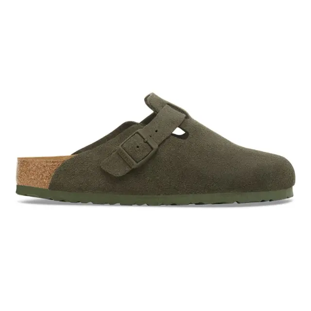 Birkenstock Σαμπώ Επαγγελματικό δέρμα suede Πράσινο BIR/BOSTON 1024721 THYME - 42