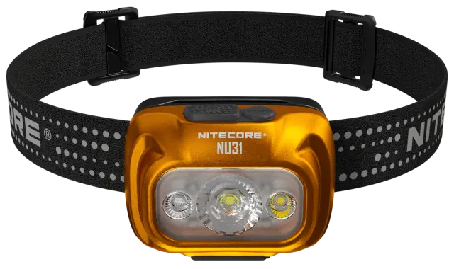 Nitecore NU31 – Φακός Κεφαλής LED Επαναφορτιζόμενος 550lm - Πορτοκαλί