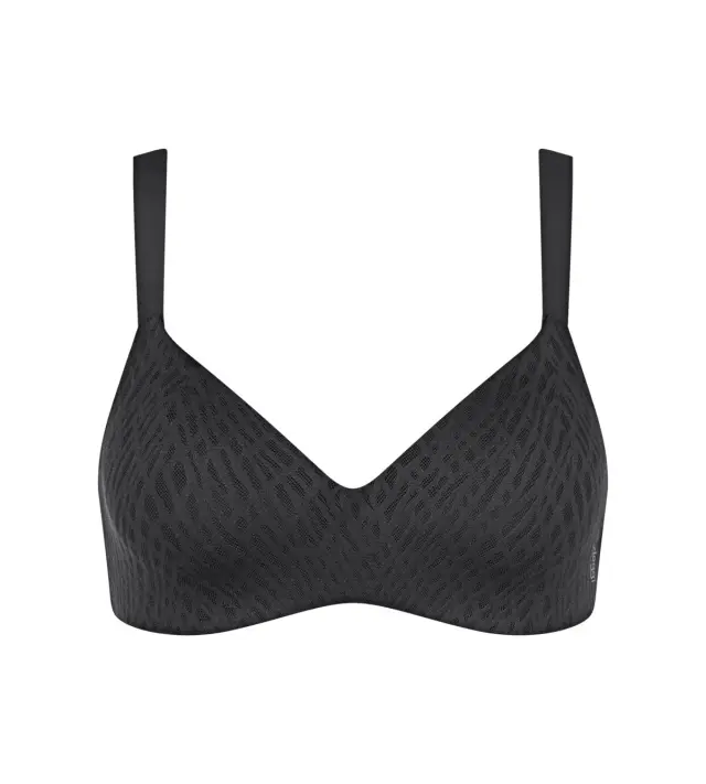 Sloggi Σουτιέν Zero Feel Bliss The Up T-Shirt Bra Μαύρο 2