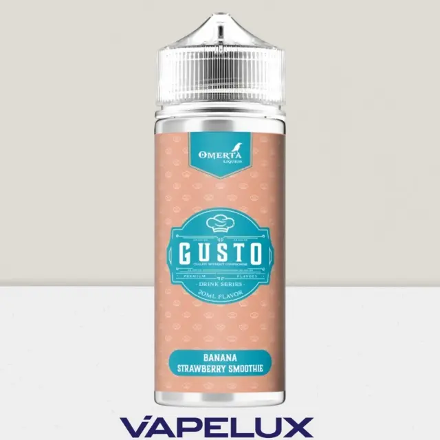 Gusto by Omerta Flavor Shots Banana Strawberry Smoothie 20ml to 120ml 2
