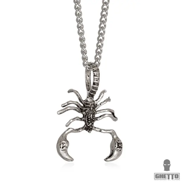 Ghetto Hip Hop Scorpio Stainless Steel Pendant Necklace