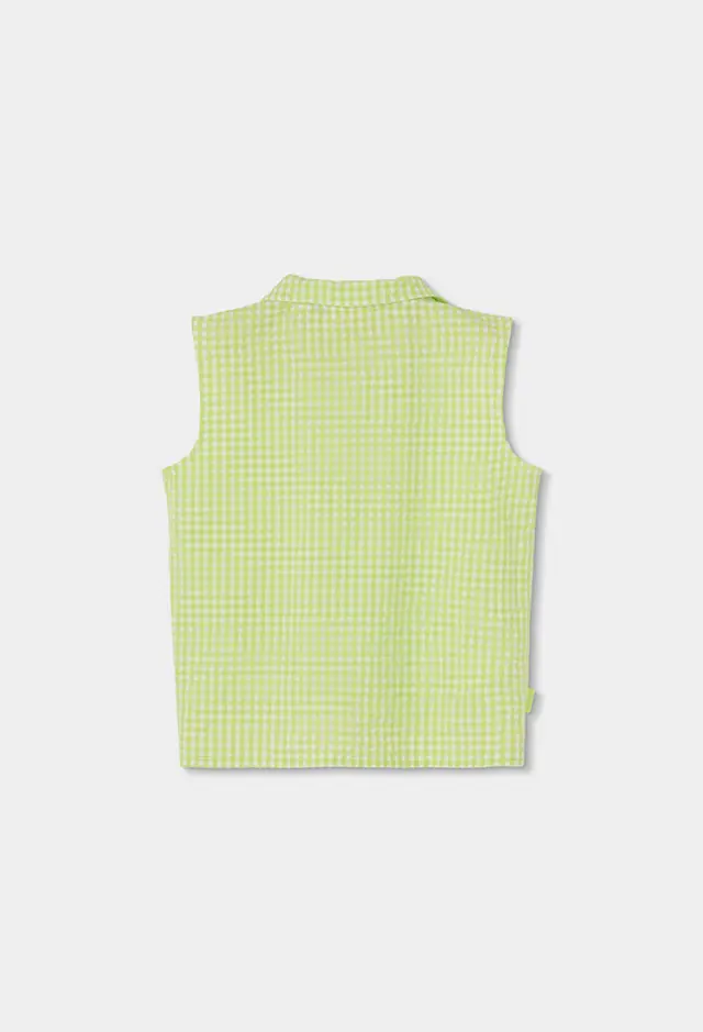 Boboli Poplin πουκάμισο check για κορίτσι 313096-9802 2