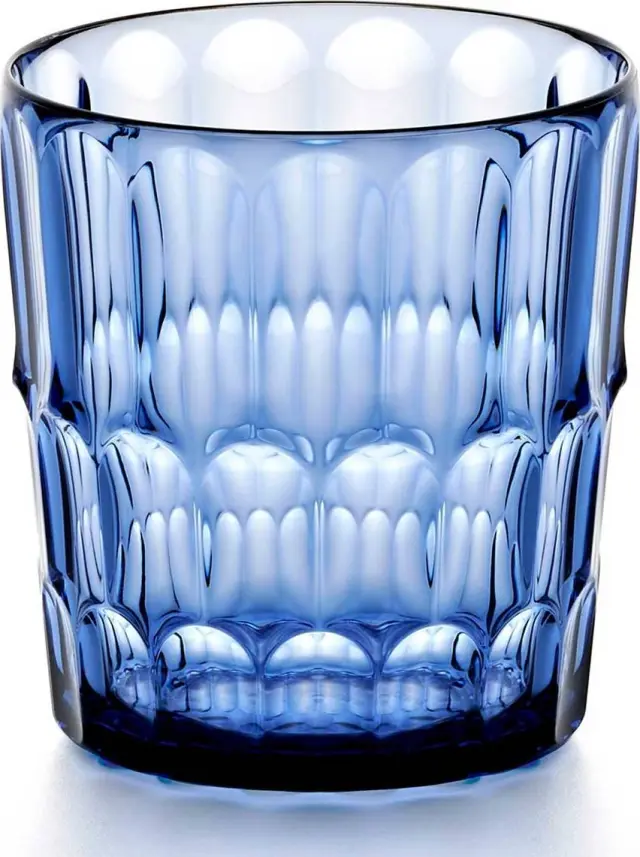 Guzzini Ποτήρι Νερού Ακρυλικό Vanity 8.5x8.5x9.2cm 360ml Μπλε