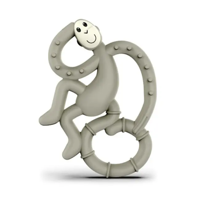 Matchstick Monkey Mini Monkey Teether Μασητικό Οδοντοφυΐας (0m+) 1τμχ - Γκρί