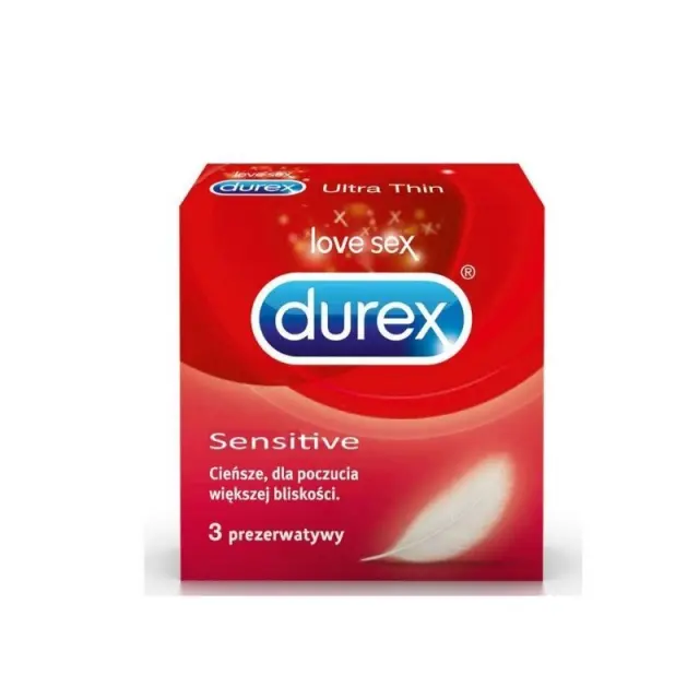 Durex Sensitive Πολύ Λεπτά Προφυλακτικά Για Καλύτερη Αίσθηση 3τμχ