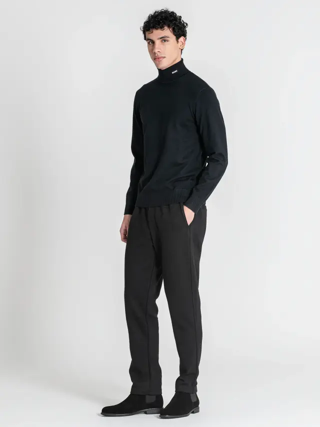 Gianni Kavanagh Ανδρικό SOFT Πλεκτό Ζιβάγκο – Black - XL 2