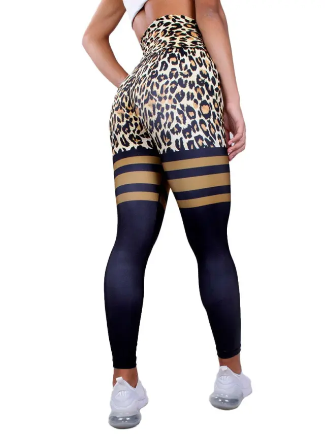 Κολάν Ψηλόμεσο Σύσφιξης με Σχέδια Animal Print - L 2