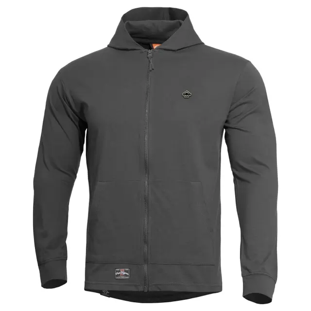 Pentagon Agis Ring Spun Sweater-Ζακέτα 100% Βαμβακερή για Καθημερινή Χρήση - 17-Cinder Grey-Σκούρο Γκρι