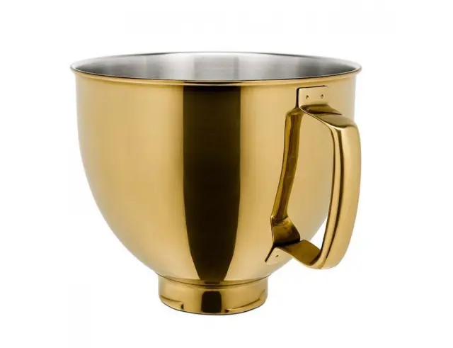 Μπολ KitchenAid 5KSM5SSBRG από ανοξείδωτο ατσάλι με χωρητικότητα 4.8lt - Radiant Gold5KSM5SSBRG 2