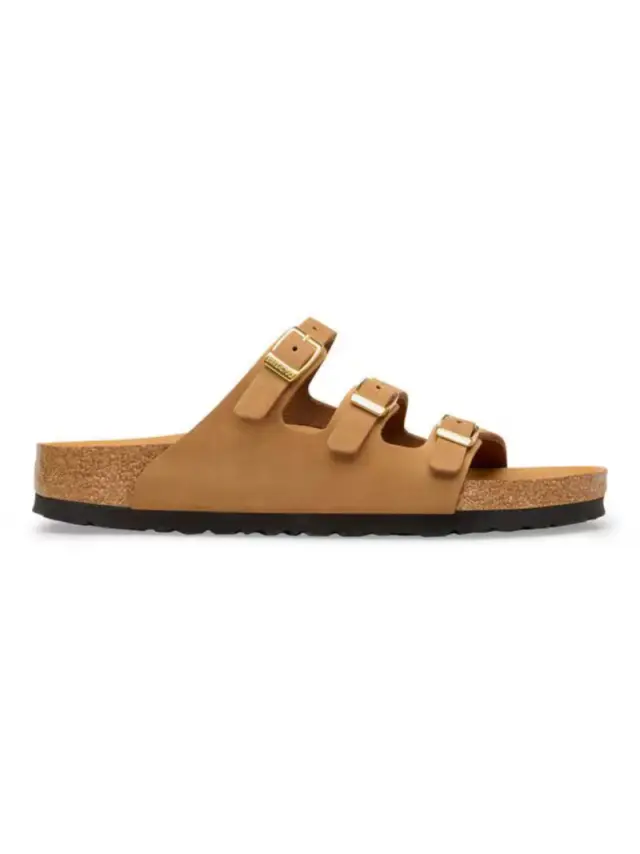 Birkenstock Πέδιλα Γυναικείο δέρμα/δέρμα Nubuck Καφέ BIR/FLORIDA 1031867 MINK - 36 3