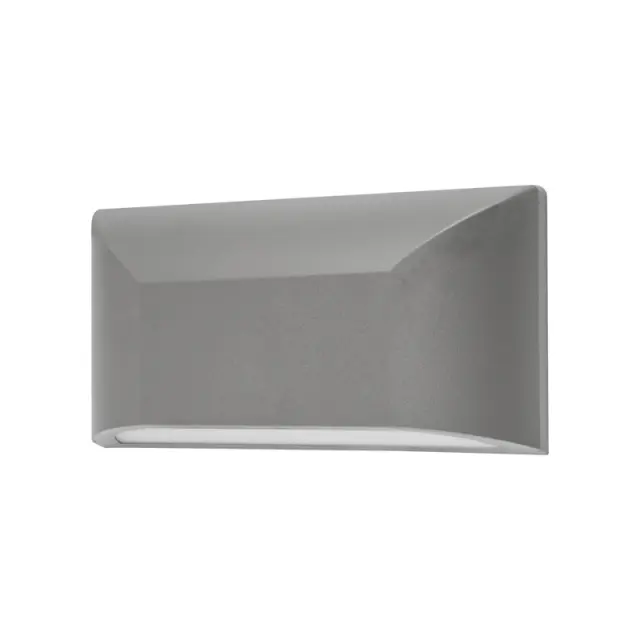 Aca Light LED WALL RECTANGLE LUMINAIRE GREY 230V AC IP65 6W 3000K 350LM RA80