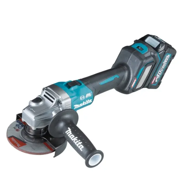 Makita GA023GM201 - Γωνιακός Τροχός Μπαταρίας 40V 125mm με Ρύθμιση Στροφών σε Βαλίτσα Μεταφοράς (Makpac), Φορτιστή + 2 Μπαταρίες 4.0Ah (2×4.0Ah 40V) 2