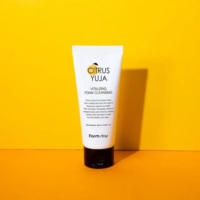 FarmStay Citrus Yuja Vitalizing Foam Cleansing Aφρός Kαθαρισμού 100ml 2