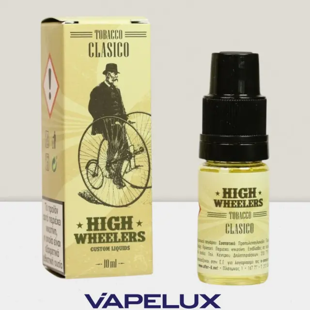 High Wheelers Tobacco Clasico 10ml 3mg