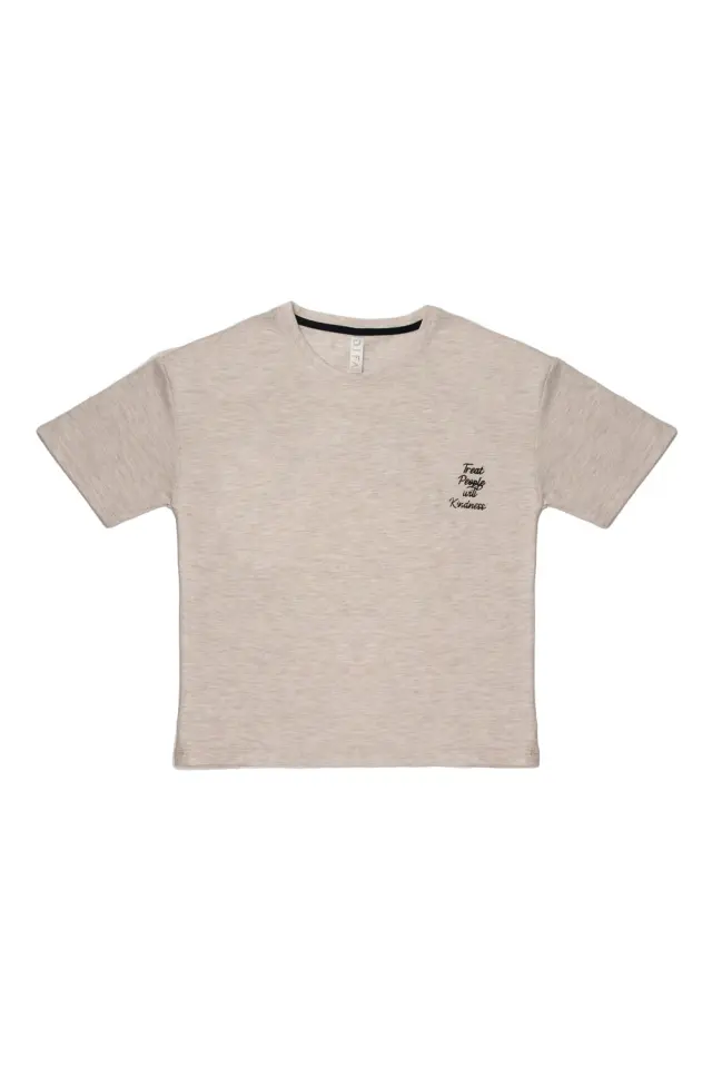 T-Shirt Kid Kindness Μπεζ